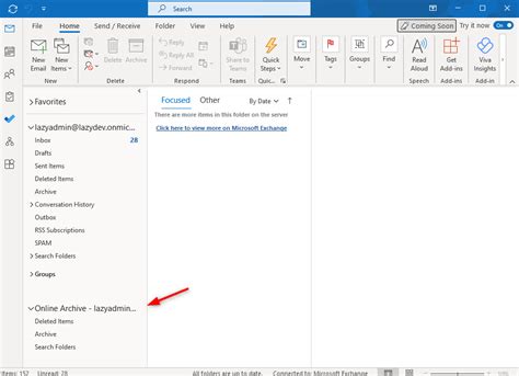 how to enable online archive in office 365